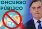 Bolsonaro afirma que caso seja reeleito evitará novos concursos públicos