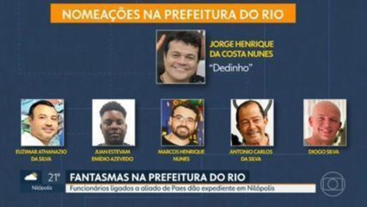 Funcionários da prefeitura do Rio dando expediente em Nilópolis
