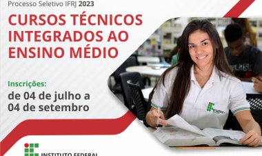 IFRJ abri processo seletivo com 1.782 vagas para Educação Profissional Técnica de Nível Médio